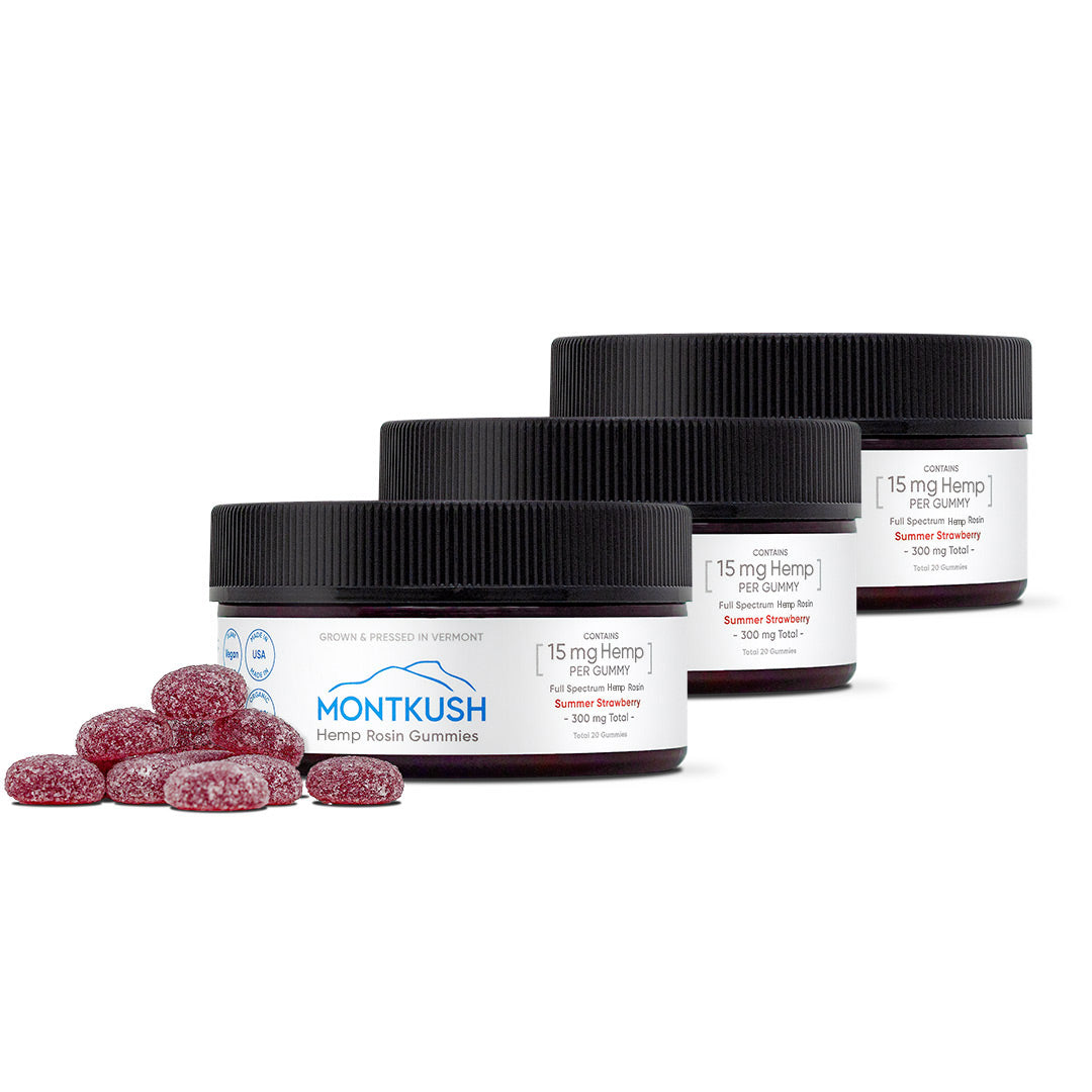 Pure Full Spectrum Hemp Rosin Gummies - Strawberry