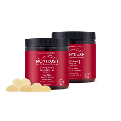 True Vibe Euphoric Full Spectrum Gummies - Cherry Limeade