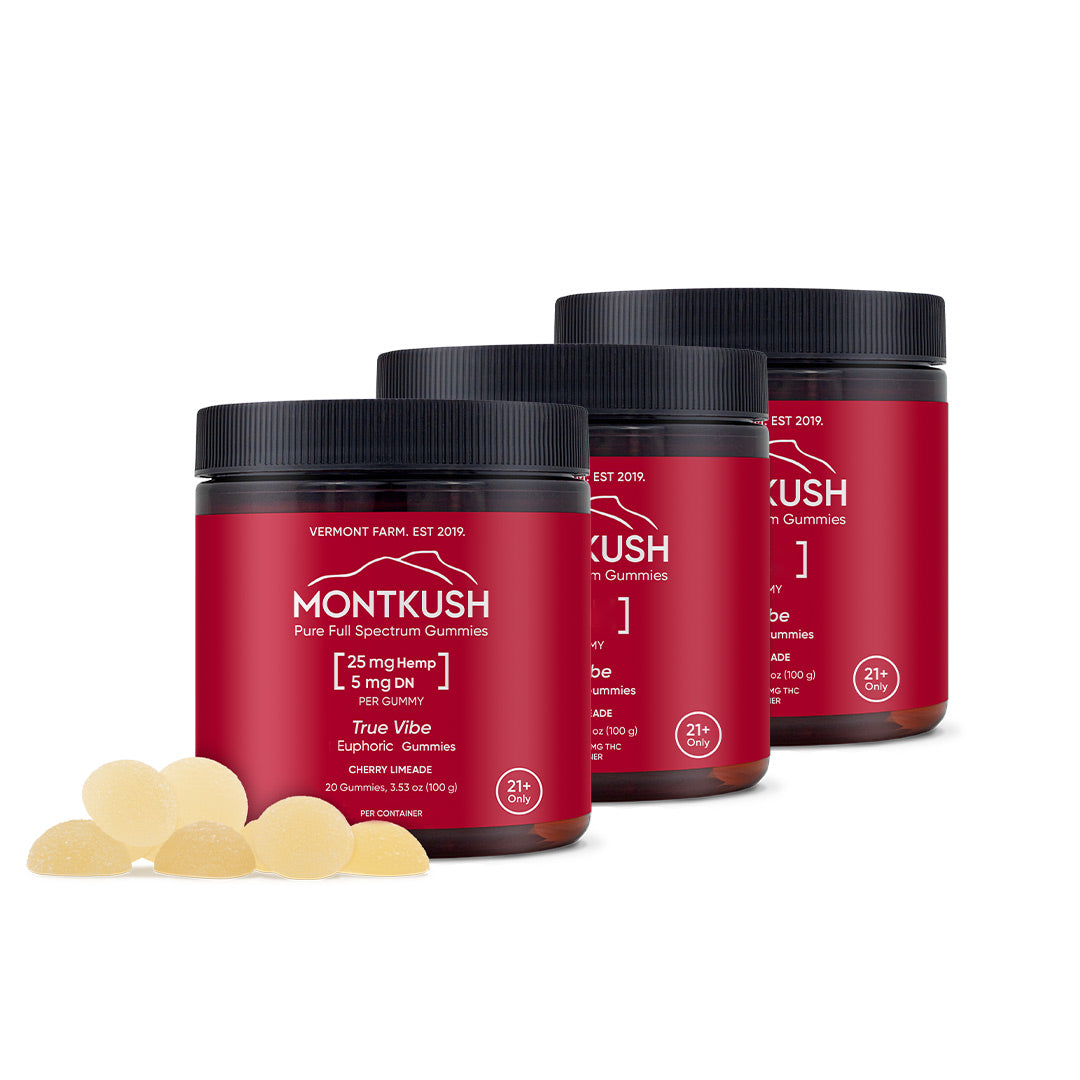True Vibe Euphoric Full Spectrum Gummies - Cherry Limeade