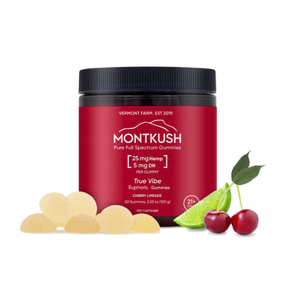 True Vibe Euphoric Full Spectrum Gummies - Cherry Limeade