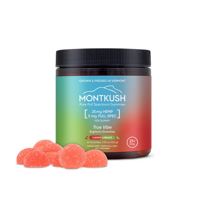 True Vibe Euphoric Full Spectrum Gummies - Cherry Limeade