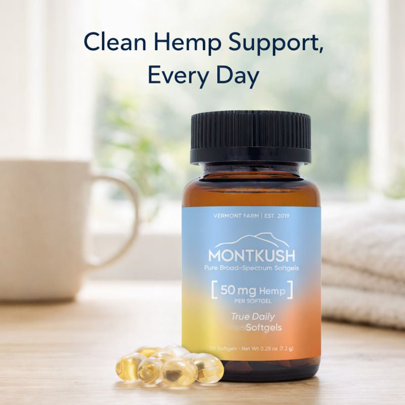 True Daily Broad-Spectrum 50 mg Hemp Softgels